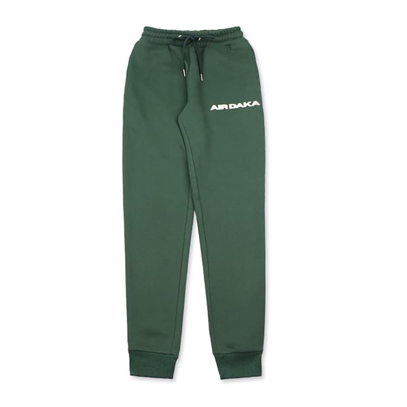 Forest Green "NIR DAKA" Graphic Jogger Sweatpants