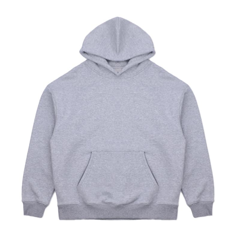 Premium Oversized Fleece Pullover Hoodie — Heather Grey